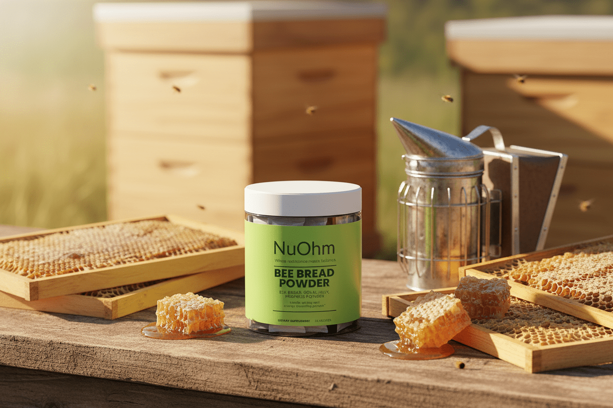 Bee Pearl Powder - Bee Bread, Royal Jelly and Propolis - NuOhm