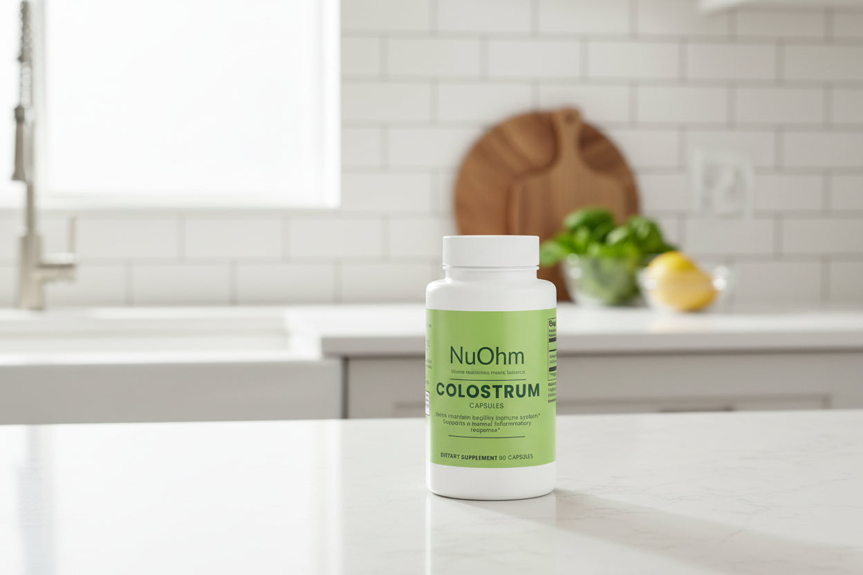 Premium Bovine Colostrum Capsules - Immune Support - NuOhm
