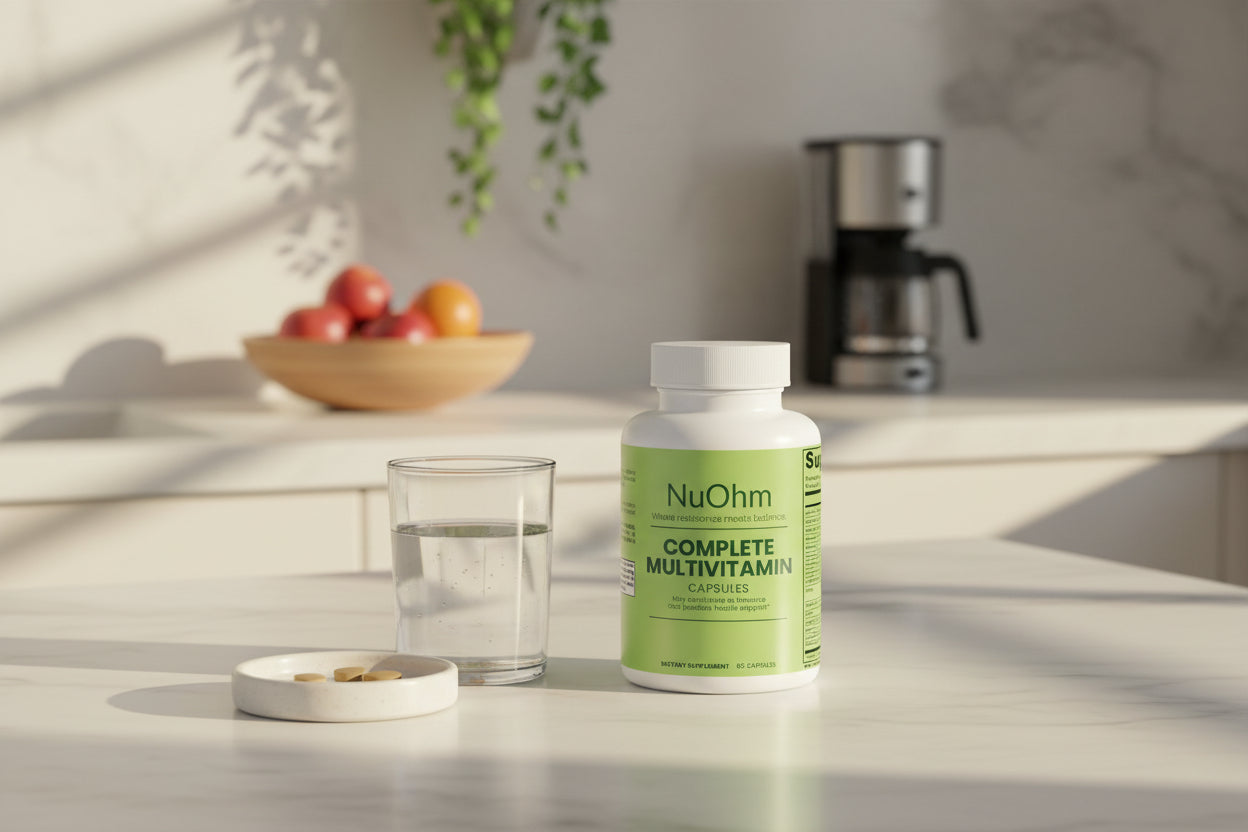 Complete Daily Multivitamin - Full Spectrum Vitamins and Minerals - NuOhm
