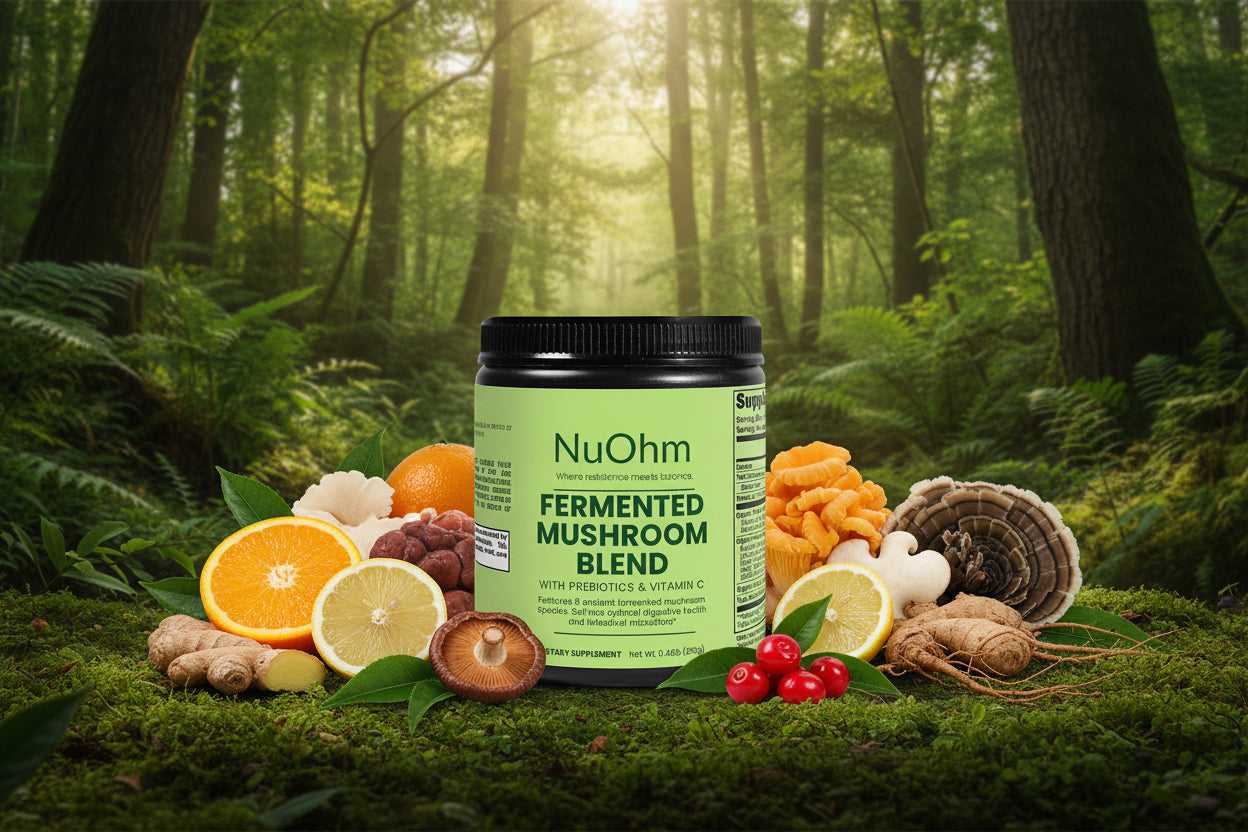 Fermented Mushroom Powder Blend - NuOhm