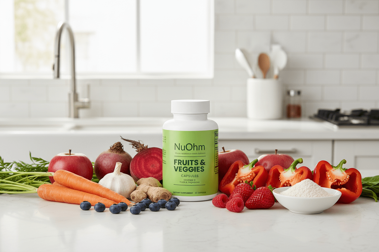 Fruits and Veggies - Daily Plant-Based Cardiovascular Support - NuOhm