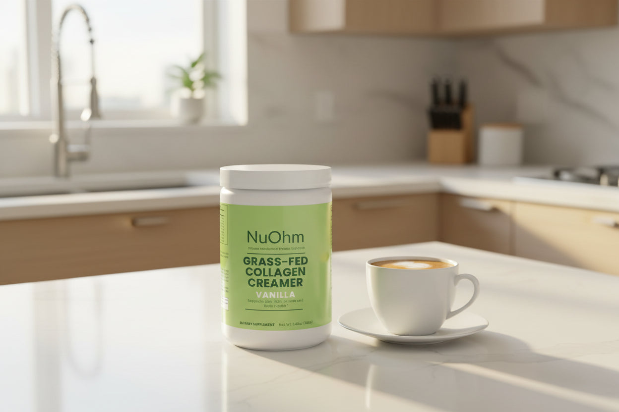 Grass-Fed Collagen Creamer, Vanilla - NuOhm