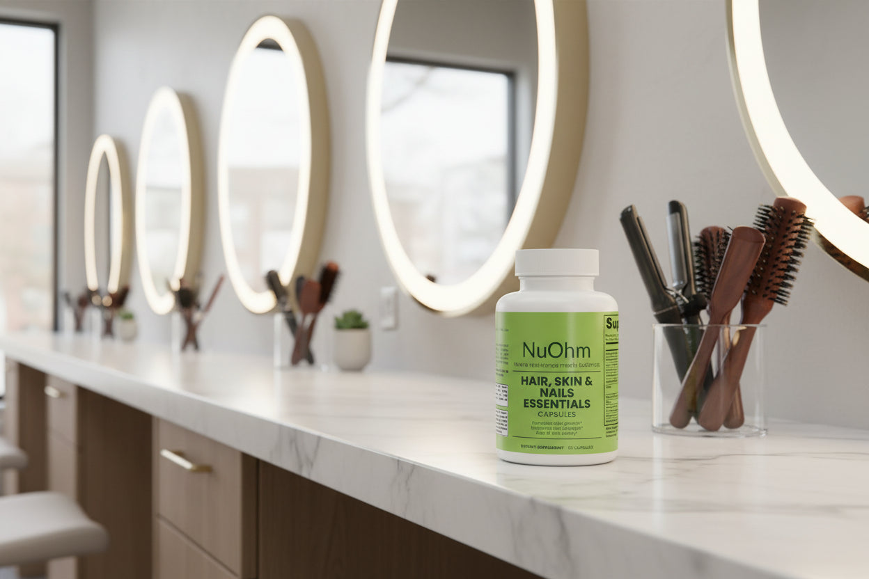 Hair, Skin and Nails Support - Advanced Vitamin Complex - NuOhm