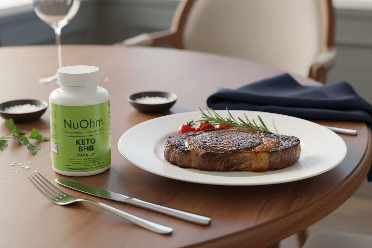 Keto Fuel - BHB Salts and MCT Oil for Energy and Mental Clarity - NuOhm