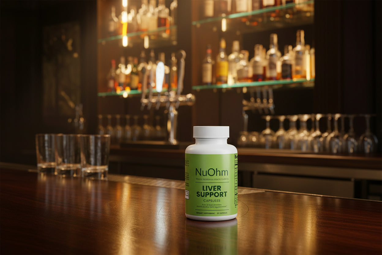 USA Made Liver Support Formula - Milk Thistle, Turmeric and Beetroot - NuOhm