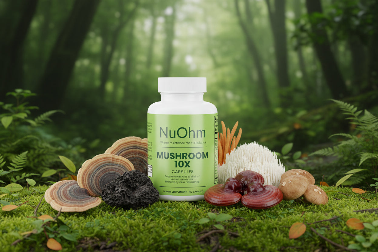 Mushroom Complex 10X - Functional Mushroom Stack - NuOhm
