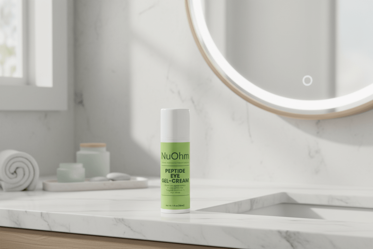 Peptide Eye Gel-Cream - Acetyl Tetrapeptide-5 for Under-Eye Bags - NuOhm