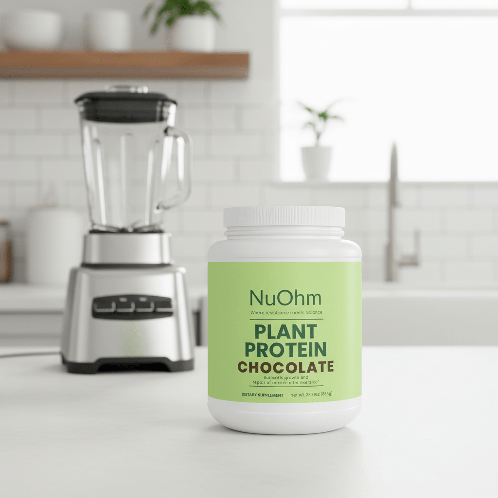 Plant Protein Powder, Chocolate - NuOhm